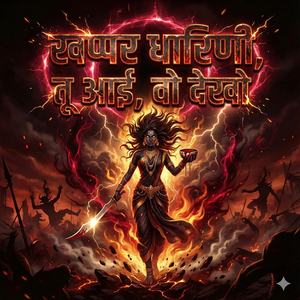 खप्पर धारिणी तू आई वो देखो