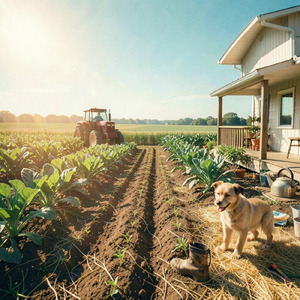 太陽の光に満ちた野原