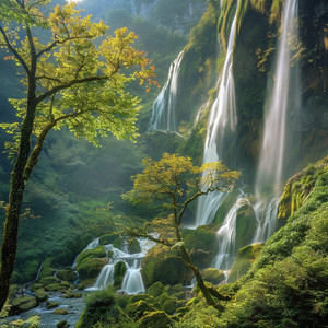 Olas Rítmicas Chocan Y Retroceden