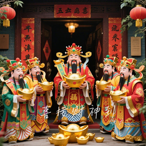 喜接财神到