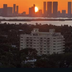 At bit of techno at sunset