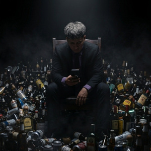 Metí las penas en alcohol