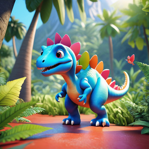 Adorable Herbivorous Dinosaur