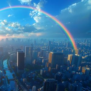 雨上がりのラテアート