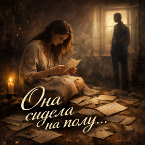 Она сидела на полу