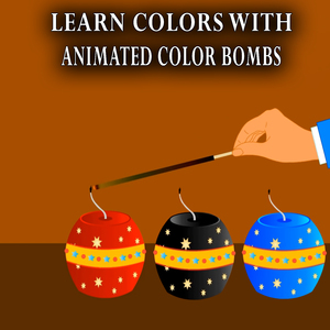 Learn Colors with Animated Color Bombs