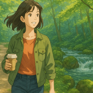 石と流れの対話 - 渓流の輪郭