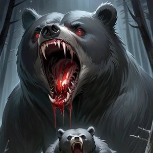 深山老熊的出现请勿闯