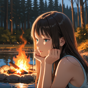 简单的篝火味秋夜