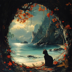 El Santuario Sereno De Los Gatos En El Abrazo Oceánico