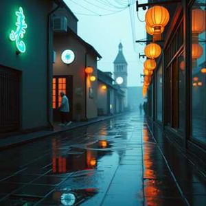 霓虹墨韵