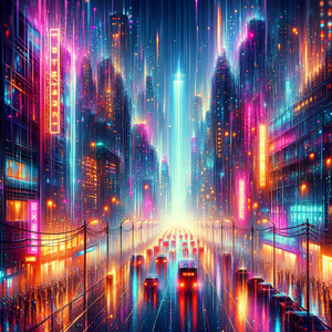Neon Rainfall