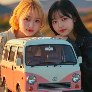 軽バンにのせて