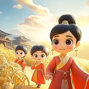 穿新衣过新年-可爱版