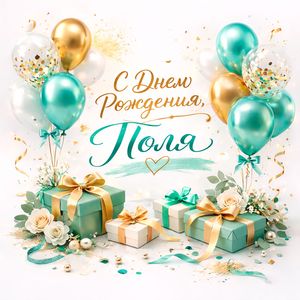 С днем рождения Поля