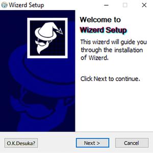 Wizerd Setup (you installing a new program!)