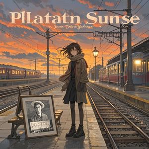 站台夕照-路虽远行则将至