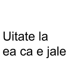 Uitate la ea ca e jale