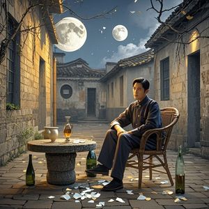 月下旧酒杯-竹雨清风