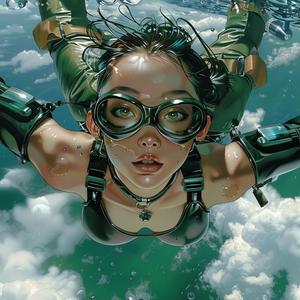 She Dives Through Storm Wrought Skies to Reclaim the World from the Cheerleaders of the Dead