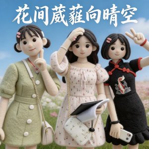花间葳蕤向晴空