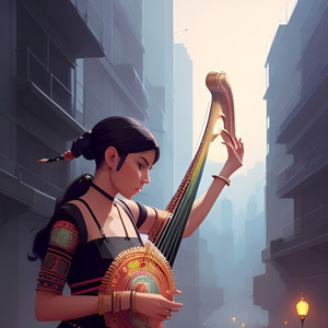 Harp in a Ambience Land