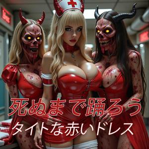 タイトな赤いドレス