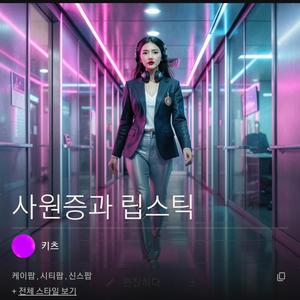 사원증과 립스틱