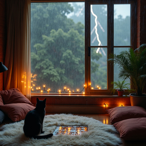 Stormy Night Melodies for Safe Spaces and Deep Rest