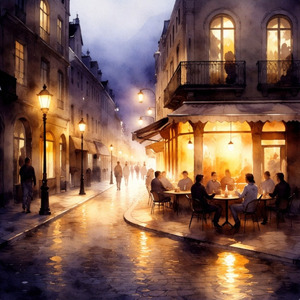 밤이 내려오는 시간