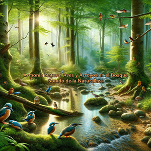 Armonía Natural Aves y Arroyos en el Bosque