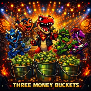 Three Money Buckets (Red Version)