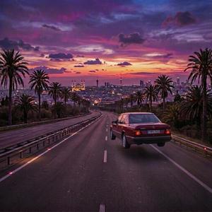 Headlights (The sunset is beautiful, isn't it?)