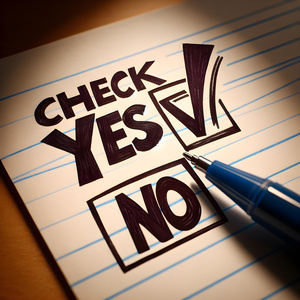 Check Yes or No