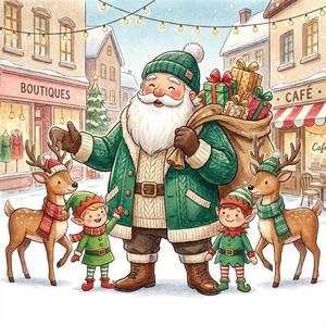 サンタがまちにやってくる