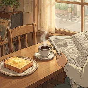 純喫茶の朝食 厚切りトーストと深いコーヒーの調べ