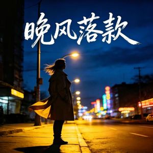 晚风落款