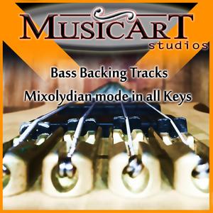 F Mixolydian Backing Track for Bass, Vintage Rock