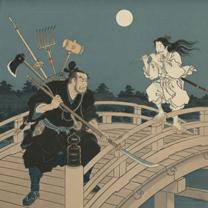 牛若丸と弁慶の対決