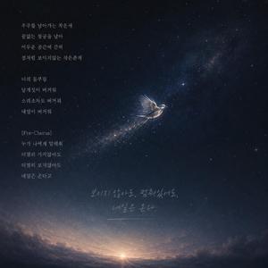 우주를 날아가는 작은새