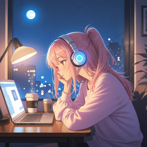 Midnight rain on my window