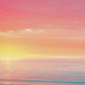 粉红色天空的边缘