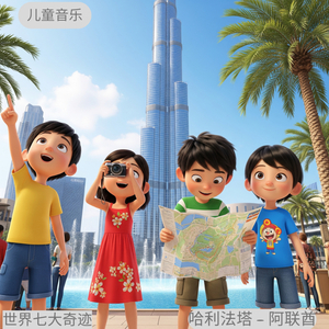 世界七大奇迹 | 哈利法塔 – 阿联酋 | 儿童音乐