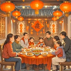 全家团圆多欢乐