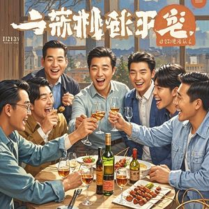 端起酒杯