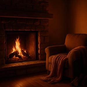Crackling Fireplace for Deep Sleep