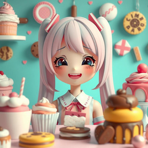 歯磨きはスイーツの誘惑 後悔の笑顔