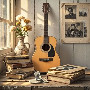 木吉他与旧相册