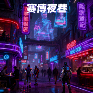 赛博夜巷 伴奏