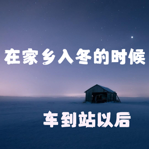 在家乡入冬的时候 车到站以后